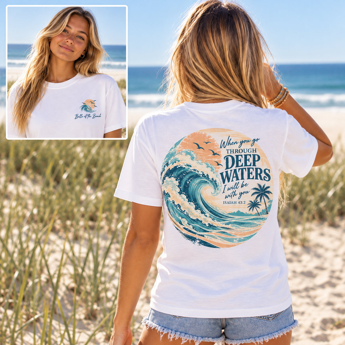 Isaiah 43:2 Color Wave Shirt