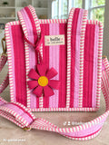 Pink Daisy Bag Charm