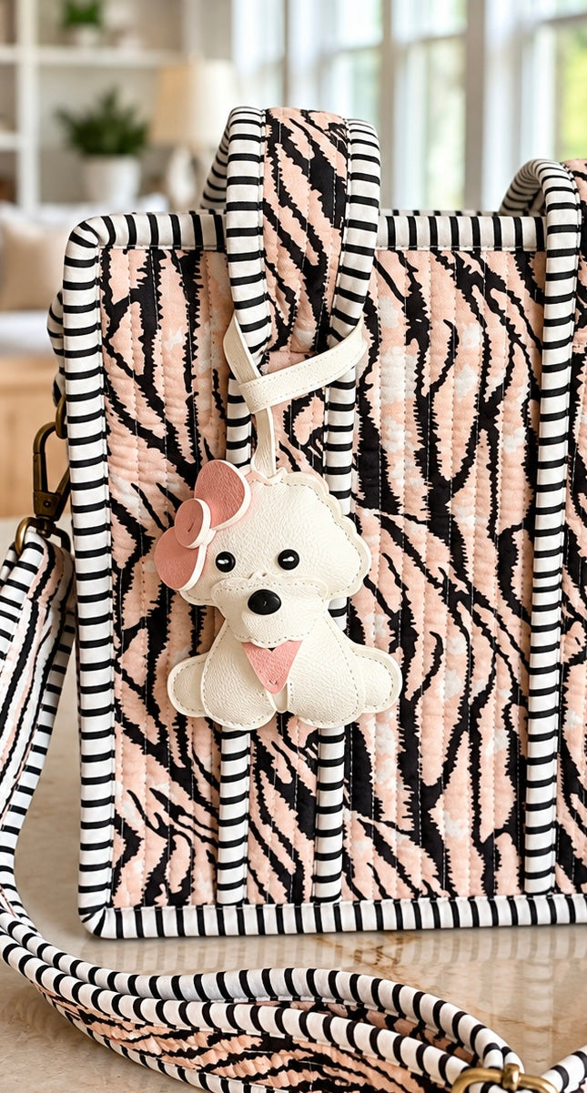 White dog charm