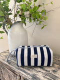 Hair Tool Bags - Navy & White Stripes