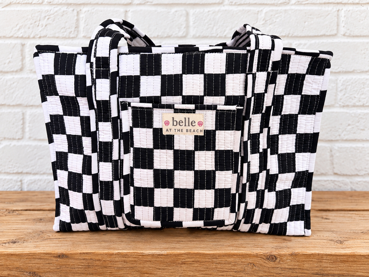🖤🤍 The Checkmate Tote 🏁