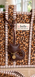 Dark Brown Kitty Bag Charm