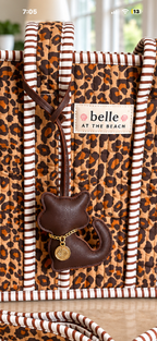 Dark Brown Kitty Bag Charm