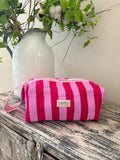 Hair Tool Bags - Light & Dark Pink Stripe