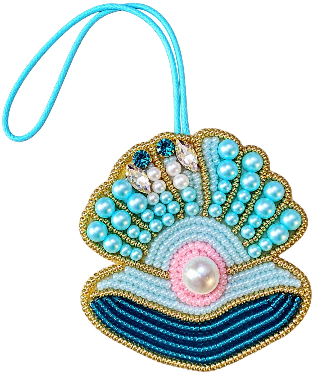 Turquoise Shell Bag Charm