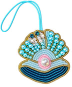 Turquoise Shell Bag Charm