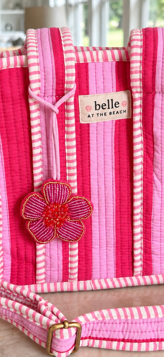 Pink Amaryllis Bag Charm
