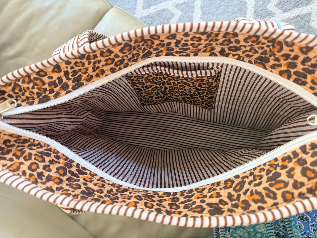 Leopard Print Tote