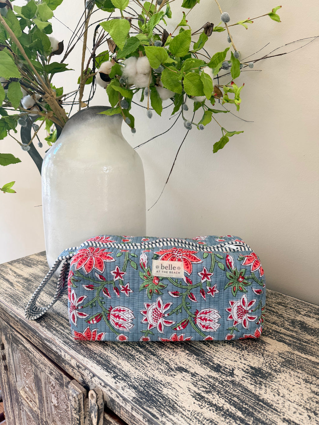 Hair Tool Bags - Blue Floral