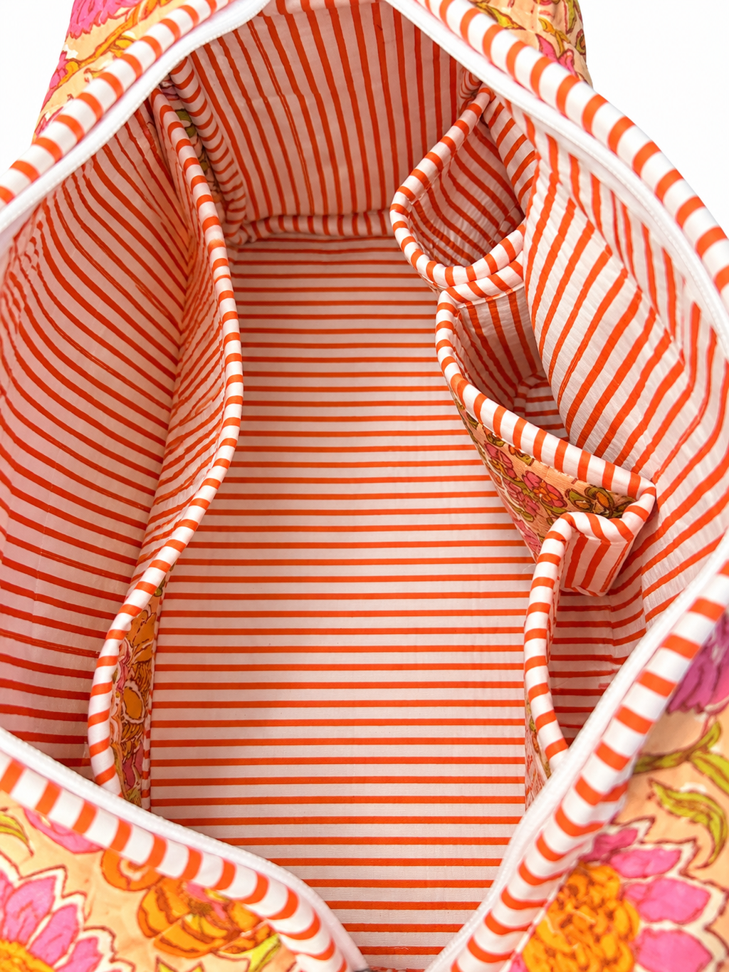 Hair Tool Bags - Orange Floral