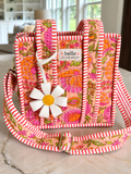 White  daisy Bag Charm