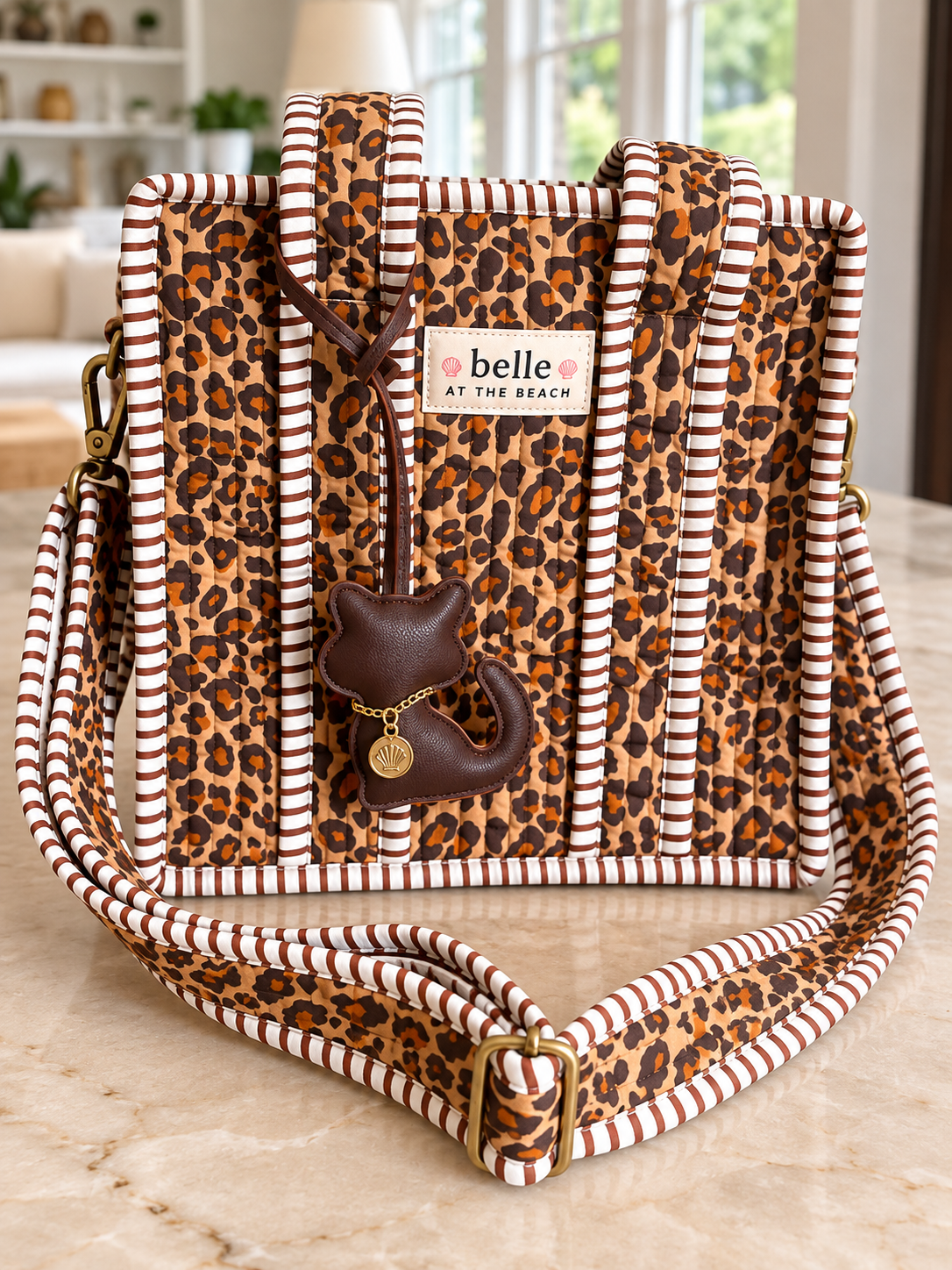 Dark Brown Kitty Bag Charm