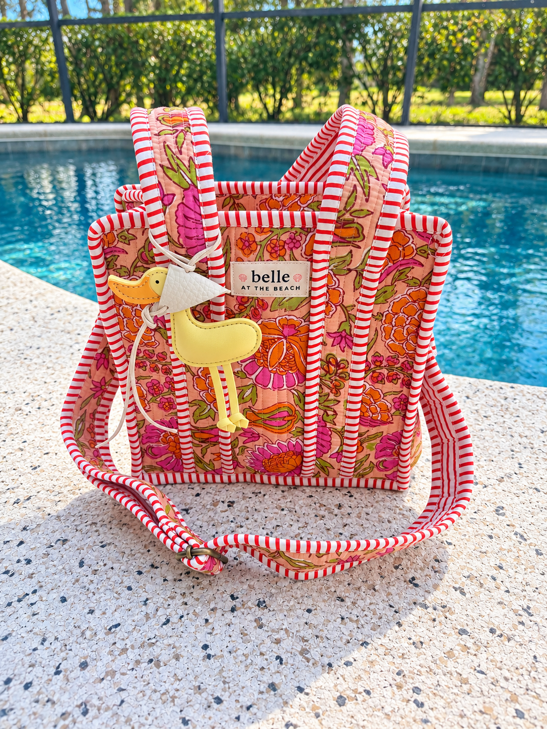 Mrs Duck Bag Charm - yellow