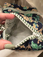 Navy Floral Makeup Bags (set of 3)