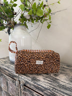 Hair Tool Bags - Brown / Black Leopard Mini